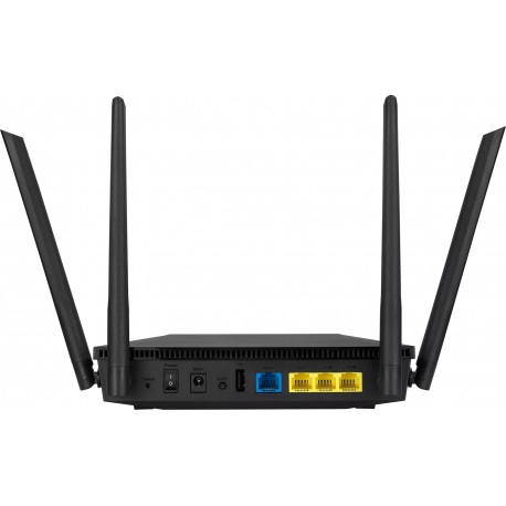 ASUS RT-AX1800U - Wireless router 3-port switch - 1GbE - Wi-Fi 6 - Dual Band - 1