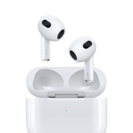 Apple AirPods with Lightning Charging Case - 3rd generation - true wireless earphones with mic - ear-bud - Bluetooth - white - 2
