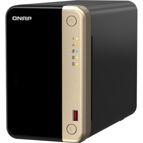 QNAP TS-264 - NAS server - 2 bays - SATA 6Gb/s - RAID 0, 1, 5, 6, 10, 50, JBOD, 60 - RAM 8 GB - 2.5 Gigabit Ethernet - iSCSI support - 2