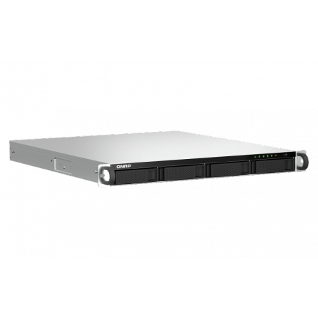QNAP TS-464U-RP - NAS server - 4 bays - rack-mountable - SATA 6Gb/s - RAID 0, 1, 5, 6, 10, JBOD - RAM 8 GB - 2.5 Gigabit Ethernet - iSCSI support - 1U - 1