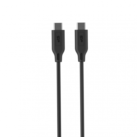Silicon Power Boost Link LK15CC - USB cable - USB-C (M) to USB-C (M) - USB 2.0 - 1 m - USB Power Delivery (3A, 60W) - black - 1
