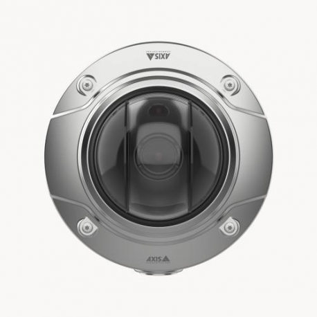 AXIS Q3538-SLVE - Network surveillance camera - dome - outdoor - vandal  /  weatherproof - colour (Day&Night) - 8 MP - 3840 x 2160 - 4K - M25 mount - vari-focal - audio - GbE - MJPEG, H.264, AVC, HEVC, H.265, MPEG-4 Part 10, MPEG-H Part 2 - DC 10 - 28 V  /  PoE Plus Class 4 - 2