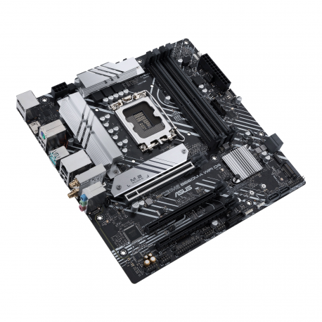ASUS PRIME B660M-A WIFI D4 - Motherboard - micro ATX - LGA1700 Socket - B660 Chipset - USB 3.2 Gen 1, USB 3.2 Gen 2, USB-C 3.2 Gen 1 - Gigabit LAN, Wi-Fi 6, Bluetooth - onboard graphics (CPU required) - HD Audio (8-channel) - 2