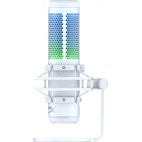 HyperX QuadCast S - Microphone - USB, 3.5 mm jack - white - for Victus by HP Laptop 15, 16; Laptop 14, 15, 17; Pavilion x360 Laptop; Pro 290 G9 - 1