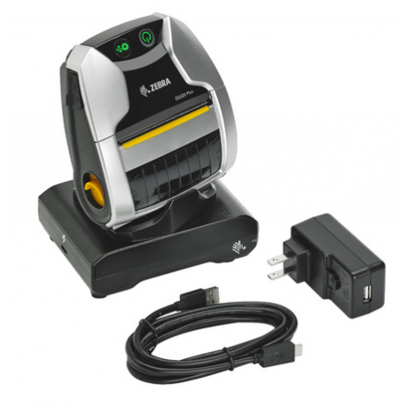 Zebra ZQ320 Plus - Receipt printer - direct thermal - Roll (8 cm) - 203 dpi - up to 100 mm/sec - USB 2.0, NFC, Wi-Fi(ac), Bluetooth 4.2 LE - tear bar - silver - 4