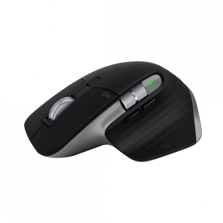 Logitech Master Series MX Master 3S for Mac - Mouse - ergonomic - optical - 7 buttons - wireless - Bluetooth, 2.4 GHz - Logitech Logi Bolt USB receiver - space grey - for Apple MacBook - 5