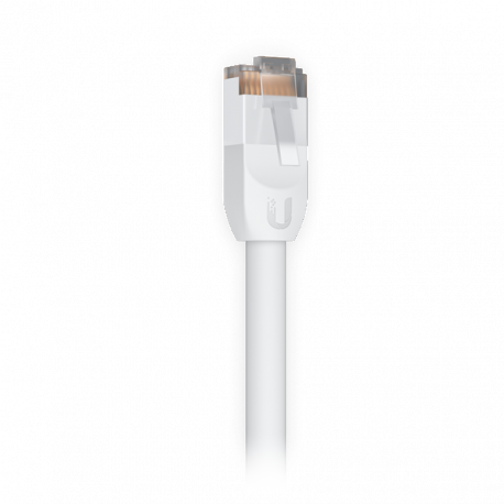 Ubiquiti UniFi - Patch cable - RJ-45 (M) to RJ-45 (M) - 3 m - 6 mm - STP - CAT 5e - molded, outdoor, stranded, rugged - white - 0