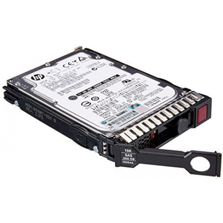 HPE Enterprise - Hard drive - 300 GB - hot-swap - 2.5" SFF - SAS 12Gb / s - 15000 rpm - with HP SmartDrive carrier - 0