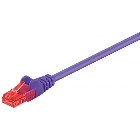 MicroConnect - Network cable - RJ-45 (M) to RJ-45 (M) - 20 cm - UTP - CAT 6 - halogen-free - purple - 0