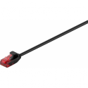 MicroConnect - Network cable - RJ-45 (M) to RJ-45 (M) - 1 m - UTP - CAT 6 - snagless, stranded - black