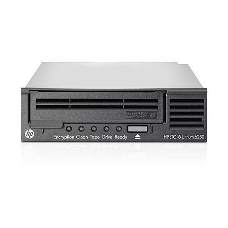 HPE StoreEver 6250 - Tape drive - LTO Ultrium (2.5 TB / 6.25 TB) - Ultrium 6 - SAS-2 - internal - 5.25" - encryption - for ProLiant DL320e Gen8, DL360p Gen8, DL385p Gen8, ML350e Gen8, ML350p Gen8, SL270s Gen8 - 0