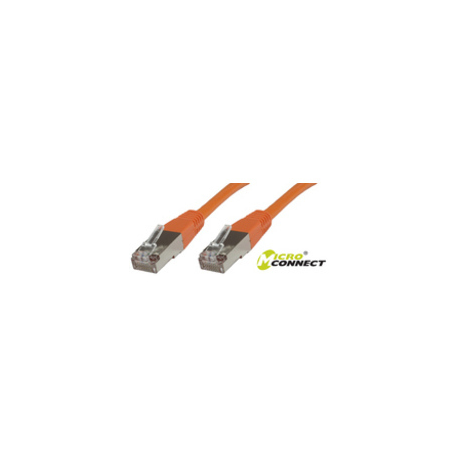 MicroConnect - Network cable - RJ-45 (M) to RJ-45 (M) - 5 m - screened shielded twisted pair (SSTP) - CAT 6 - halogen-free, stranded - orange - 0