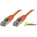 MicroConnect - Network cable - RJ-45 (M) to RJ-45 (M) - 5 m - screened shielded twisted pair (SSTP) - CAT 6 - halogen-free, stranded - orange