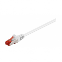 MicroConnect - Network cable - RJ-45 (M) to RJ-45 (M) - 25 m - 6 mm - SFTP - CAT 6 - halogen-free, round, stranded - white
