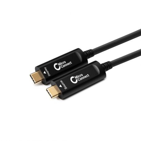 MicroConnect Premium - USB cable - USB-C (M) to USB-C (M) - USB 3.2 Gen 1 - 20 m - Active Optical Cable (AOC), 4K60Hz support - black - 0