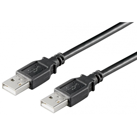 MicroConnect USB 2.0 - USB cable - USB (M) to USB (M) - USB 2.0 - 1.8 m - black - 0