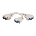 MicroConnect - VGA splitter - HD-15 (VGA) (M) to HD-15 (VGA) (F) - 30 cm