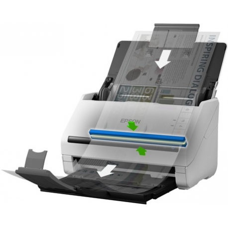 Epson DS-C330 - Sheetfed scanner - Duplex - A4 / Legal - 600 dpi x 600 dpi - ADF (20 pages) - up to 3500 scans per day - USB 2.0 - 1