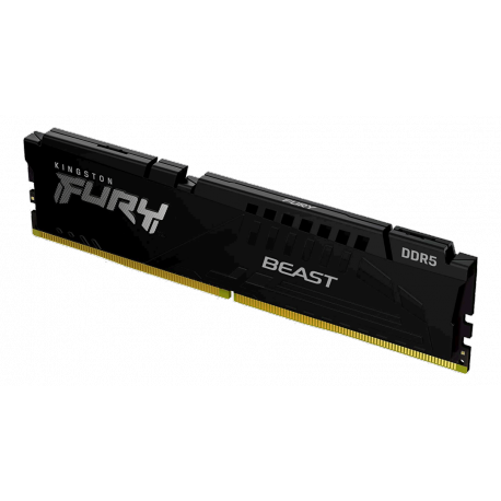 Kingston FURY Beast - DDR5 - kit - 64 GB: 4 x 16 GB - DIMM 288-pin - 5200 MHz  /  PC5-41600 - CL40 - 1.25 V - unbuffered - on-die ECC - black - 0