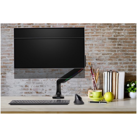 Kensington SmartFit One-Touch Height Adjustable Single Monitor Arm - Mounting kit - adjustable arm - for Monitor - screen size: 13"-32" - desktop, C-clamp, grommet, desk-mountable - 3