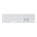 Apple Magic Keyboard with Numeric Keypad - Keyboard - Bluetooth - QWERTZ - German - silver - for 10.2-inch iPad; 10.5-inch iPad Air; 10.9-inch iPad Air; iPad mini 5; iPhone 11, 12, 13, SE