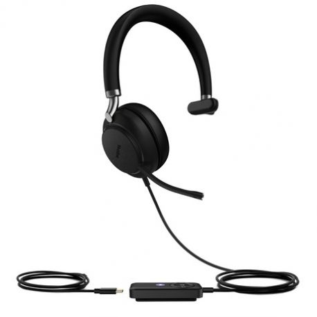 Yealink UH38 Mono Team Without Battery - Headset - on-ear - wireless, wired - USB-A - noise isolating - black - Certified for Microsoft Teams - 1