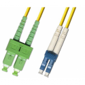 MicroConnect - Network cable - SC/APC single-mode (M) to LC/UPC single-mode (M) - 3 m - fibre optic - 9 / 125 micron - OS1 - yellow