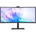 Samsung ViewFinity S6 S34C652VAU - S65VC Series - LED monitor - curved - 34" - 3440 x 1440 UWQHD @ 100 Hz - VA - 350 cd / m² - 3000:1 - HDR10 - 5 ms - HDMI, DisplayPort, USB-C - speakers - black