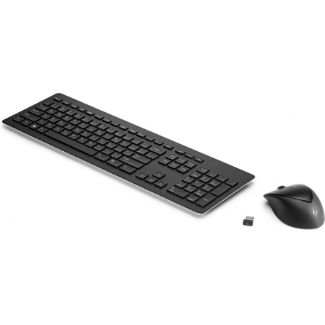 HP Wireless Rechargeable 950MK - Keyboard and mouse set - wireless - 2.4 GHz - QWERTY - English - for ProBook 455r G6, 45X G6, 45X G7, 45X G9, 640 G5, 64X G3, 64X G4, 650 G4, 650 G5, 65X G3 - 0