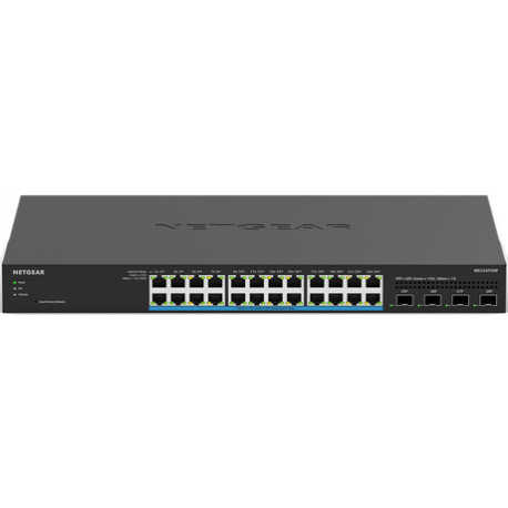 NETGEAR Smart MS324TXUP - Switch - 2+ / L3 Lite - smart - 24 x 100 / 1000 / 2.5G (PoE++) + 4 x 10 Gigabit SFP+ (uplink) - desktop, rack-mountable - PoE++ (720 W) - 0