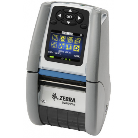 Zebra ZQ600 Series ZQ610 Plus-HC - Label printer - direct thermal - Roll (5.54 cm) - 203 dpi - up to 115 mm/sec - Wi-Fi(ax), Bluetooth 5.3, USB, RS232C, NFC - 0
