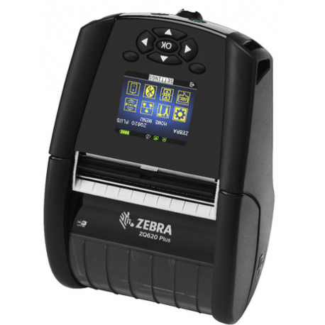 Zebra ZQ600 Series ZQ620 Plus - Label printer - direct thermal - Roll (7.9 cm) - 203 dpi - up to 115 mm/sec - Wi-Fi(ax), Bluetooth 5.0, USB, NFC, RS232C - 0