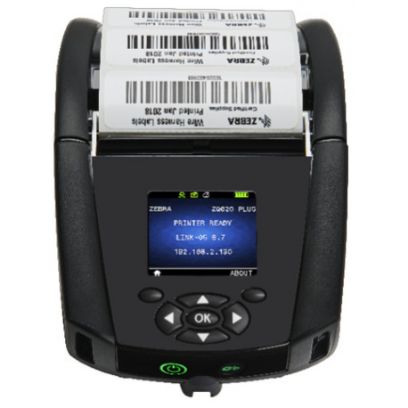 Zebra ZQ600 Series ZQ620 Plus - Label printer - direct thermal - Roll (7.9 cm) - 203 dpi - up to 115 mm/sec - Wi-Fi(ax), Bluetooth 5.0, USB, NFC, RS232C - 2