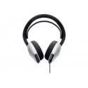 Alienware Gaming Headset AW520H - Headset - full size - wired - USB, 3.5 mm jack - lunar light
