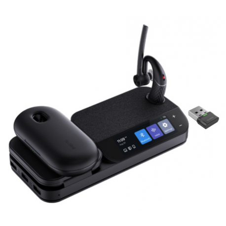 Yealink BH71 Series Workstation Pro - Headset - in-ear - over-the-ear mount - Bluetooth - wireless - USB-A via Bluetooth adapter - Certified for Microsoft Teams - 0