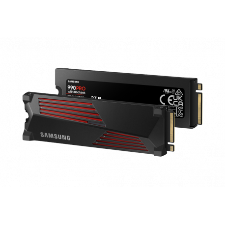 Samsung 990 PRO MZ-V9P2T0GW - SSD - encrypted - 2 TB - internal - M.2 2280 - PCIe 4.0 x4 (NVMe) - 256-bit AES - TCG Opal Encryption 2.0 - integrated heatsink - for Sony PlayStation 5 - 6