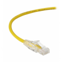 Black Box Slim-Net - Patch cable - RJ-45 (M) to RJ-45 (M) - 3 m - UTP - CAT 6 - booted, molded, stranded - yellow