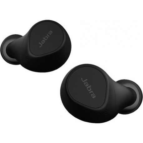 Jabra Evolve2 Buds UC - True wireless earphones with mic - in-ear - Bluetooth - active noise cancelling - USB-A via Bluetooth adapter - noise isolating - black - Zoom Certified, Optimised for Google Meet - 7