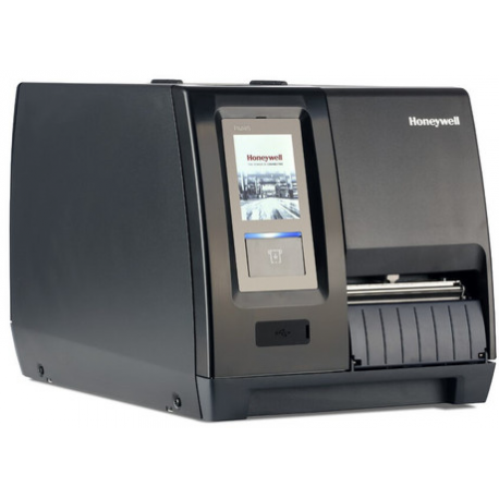 Honeywell PM65 - Label printer - thermal transfer - Roll (17.8 cm) - 203 dpi - up to 300 mm / sec - RS232, USB 2.0 host, USB 2.0, LAN - rewinder - 3