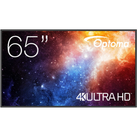 Optoma 3651RK - 65" Diagonal Class N-Series LED-backlit LCD display - interactive - 4K UHD (2160p) 3840 x 2160 - Direct LED - black - 0