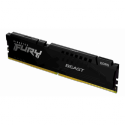 Kingston FURY Beast - DDR5 - kit - 128 GB: 4 x 32 GB - DIMM 288-pin - 5200 MHz  /  PC5-41600 - CL40 - 1.25 V - unbuffered - on-die ECC - black