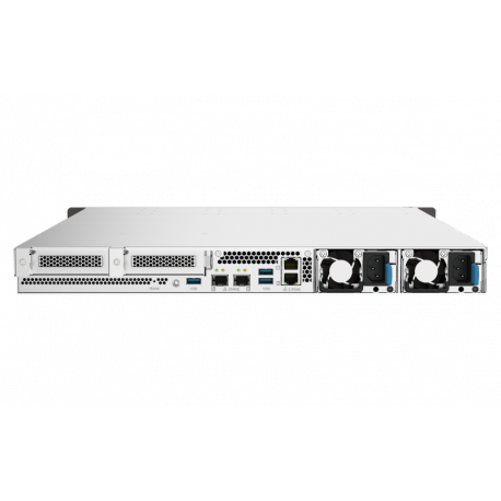QNAP TS-h1090FU - NAS server - 10 bays - rack-mountable - SATA 6Gb / s  /  PCIe (NVMe)  /  U.2 - RAID 0, 1, 5, 6, 10, 50, JBOD, 60 - RAM 128 GB - 25 Gigabit Ethernet  /  2.5 Gigabit Ethernet - iSCSI support - 1U - 7