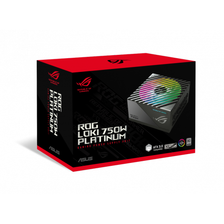 ASUS ROG Loki SFX-L Platinum - Power supply (internal) - ATX 3.0  /  SFX-L - 80 PLUS Platinum - AC 100-240 V - 750 Watt - 33