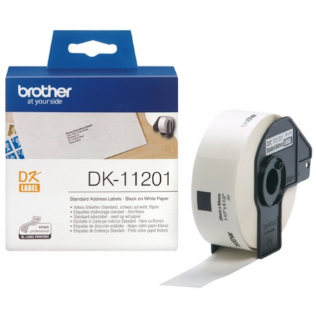 MediaRange - Paper - black on white - 29 x 90 mm 400 label(s) (1 roll(s) x 400 box - labels (alternative for: Brother DK-11201) - for Brother QL-1050, 1060, 1110, 500, 550, 560, 570, 580, 600, 650, 700, 710, 720, 820 - 2