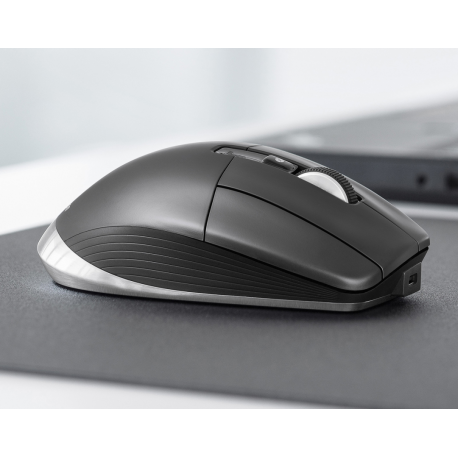 3Dconnexion CadMouse Pro Wireless - Mouse - ergonomic - 7 buttons - wireless - Bluetooth, 2.4 GHz - USB wireless receiver - 6