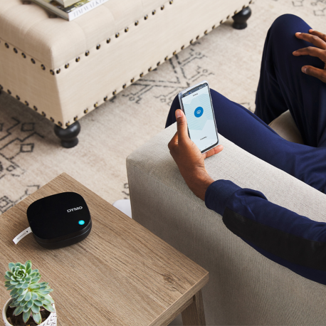 DYMO LetraTag 200B - Label printer - direct thermal - Roll (1.2 cm x 4 m) - 200 dpi - up to 7 mm / sec - Bluetooth - cutter - black - 12