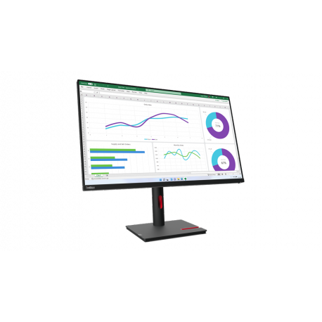 Lenovo ThinkVision T32h-30 - LED monitor - 31.5" - 2560 x 1440 WQHD @ 60 Hz - IPS - 350 cd / m² - 1000:1 - 4 ms - HDMI, DisplayPort, USB-C - raven black - 0