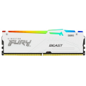 Kingston FURY Beast RGB - DDR5 - kit - 64 GB: 2 x 32 GB - DIMM 288-pin - 5600 MHz  /  PC5-44800 - CL36 - 1.25 V - unbuffered - on-die ECC - white