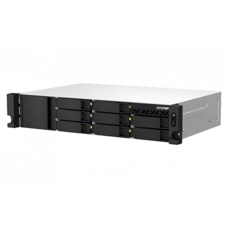 QNAP TS-864eU - NAS server - 8 bays - rack-mountable - SATA 6Gb / s - RAID 0, 1, 5, 6, 10, 50, JBOD, 60 - RAM 8 GB - Gigabit Ethernet / 2.5 Gigabit Ethernet - iSCSI support - 2U - 4
