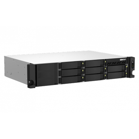 QNAP TS-864eU - NAS server - 8 bays - rack-mountable - SATA 6Gb / s - RAID 0, 1, 5, 6, 10, 50, JBOD, 60 - RAM 8 GB - Gigabit Ethernet / 2.5 Gigabit Ethernet - iSCSI support - 2U - 5
